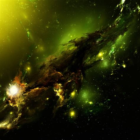 Green Nebula Wallpaper - WallpaperSafari