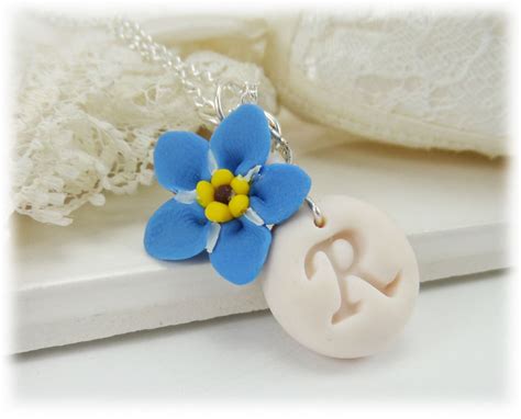 Forget Me Not Initial Necklace - Stranded Treasures