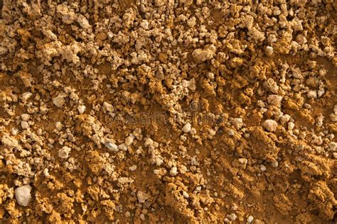 Detail of Natural Clay Soil Texture Stock Photo - Image of soil, stones ...