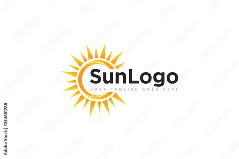 sun logo and icon Vector design Template. Vector Illustrator Eps.10 ...