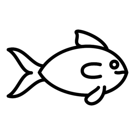 Premium Vector | Fish icon on transparent background