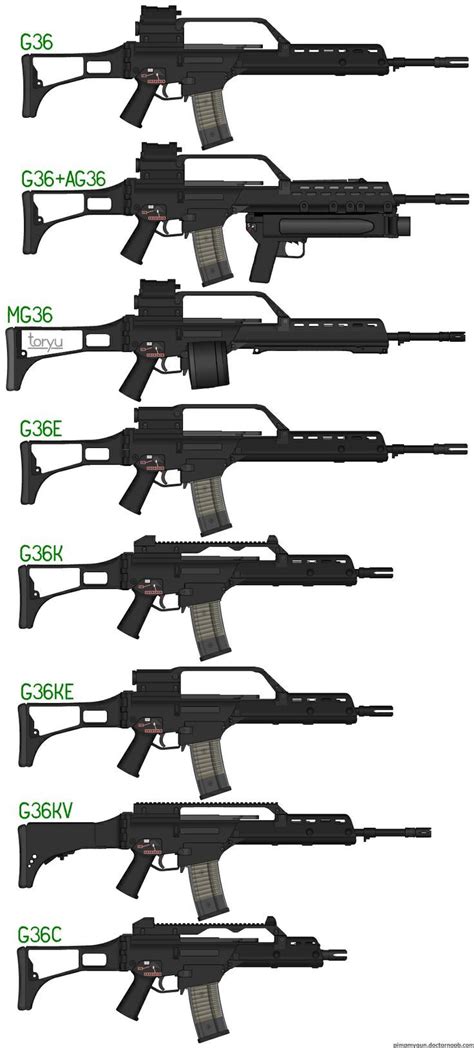HK G36 Assault Rifle | G36 Assault Rifle Variants | Weapons | Guns, Assault rifle, Weapons guns