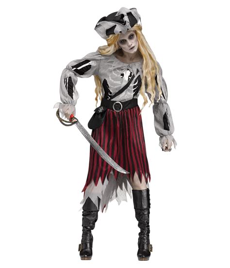 Zombie Pirate Ghost Womens Costume - Pirate Costumes