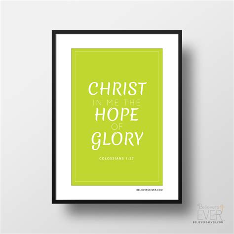 Christ in me art print