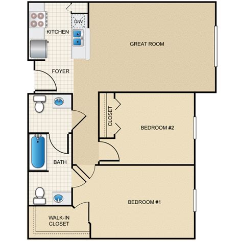 Floor Plans -Lakeside Terrace Apartment Homes in Winter Haven, FL