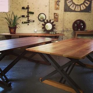 Reclaimed dining and coffee tables from Eutree | Paris on Ponce & Le Maison Rouge | Flickr