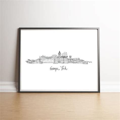 Georgia Tech Art - Etsy