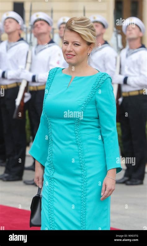 Kiev, Ukraine. 16th Sep, 2019. President the Slovak Republic Zuzana Chaputova walks past the ...