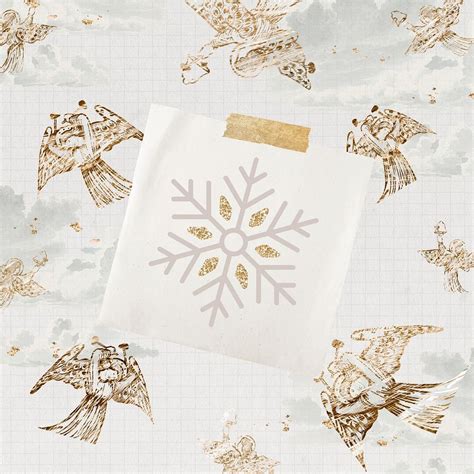 Gold snowflakes background, Christmas design | Premium Photo - rawpixel