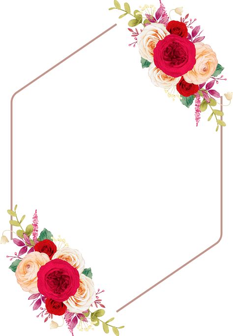 Send flowers - beautiful vector frame | Flower frame, Vector flowers ...