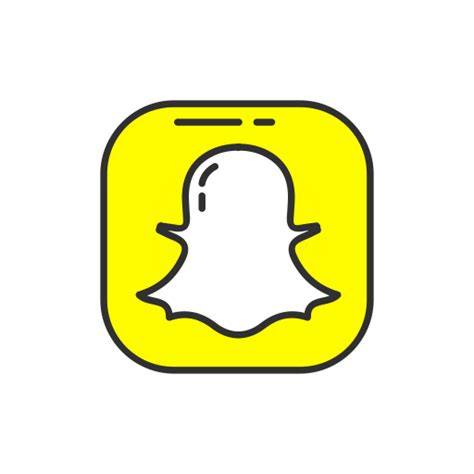 Snapchat logo PNG transparent image download, size: 512x512px