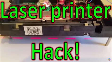 Laser printer hack :) - YouTube