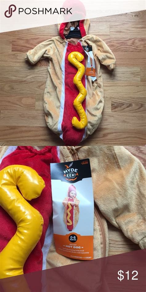 NWT Hot Dog Infant Costume Size 0-6M | Baby costumes, Hot dogs, Hotdog costume