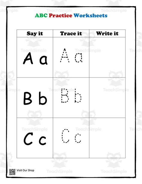 ABC Practice Worksheets - Worksheets Library