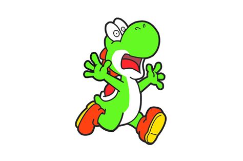 Scared Yoshi by 123riley123 on DeviantArt