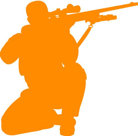 Sniper Silhouette | Free vector silhouettes