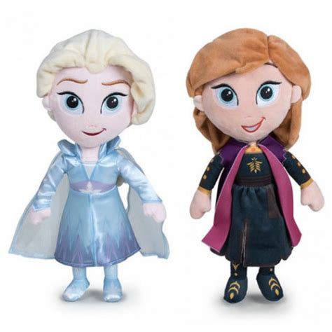 Peluches de Elsa y Anna de Frozen 2 Disney grandes 30cm muñecas Ana ...