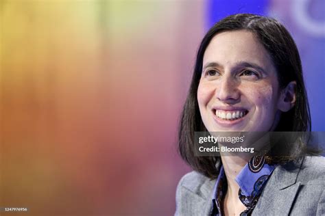 Elly Schlein, leader of the Democratic Party , before a recording of ...