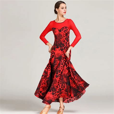 woman ballroom dress waltz dance dress rumba spanish flamenco dress ...