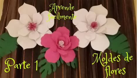 MOLDES para hacer FLORES EN GOMA EVA O FOAMI (parte 1) - YouTube