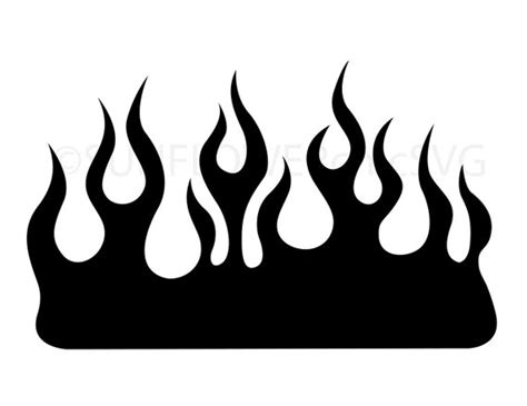 Fire Flames SVG Silhouette Fire Flames Clipart Fire Flames - Etsy