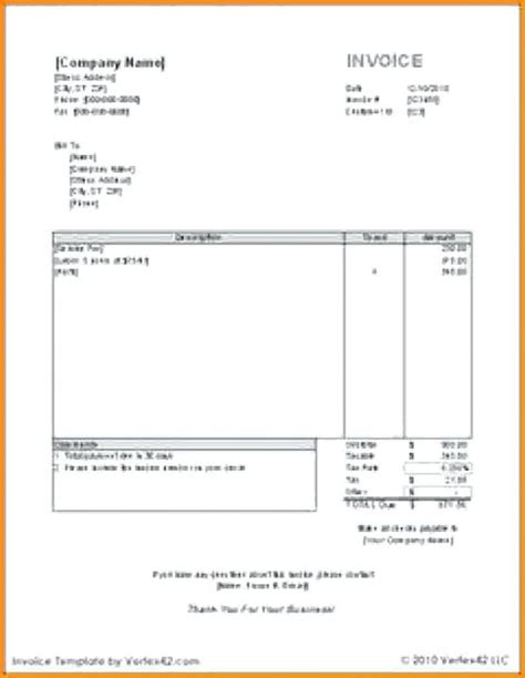 Invoice Template For Openoffice Format Free Templates Sales Receipt ...