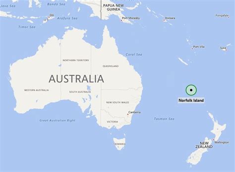 Where is Norfolk Island? | Where is Norfolk Island Located in the Map