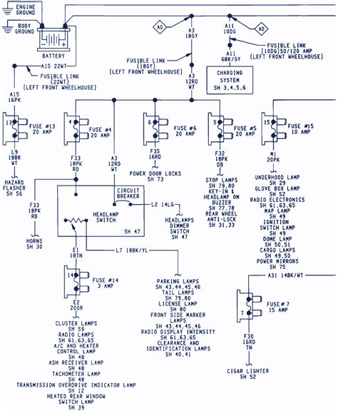 1992 Dodge Ram Truck Wiring Schematic