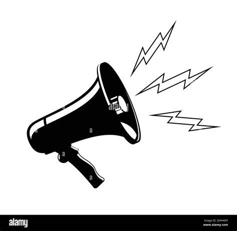 Megaphone Speaker Vector Icon Template Stock Vector Image & Art - Alamy