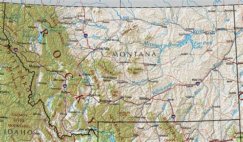 Topo Map Of Montana