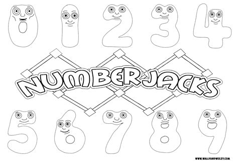 Printable Numberjacks Coloring Pages