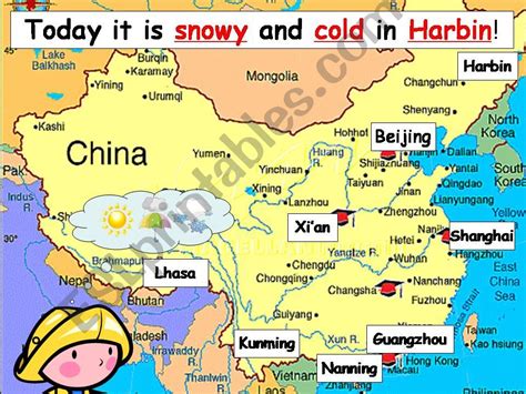 ESL - English PowerPoints: China, Weather forecast