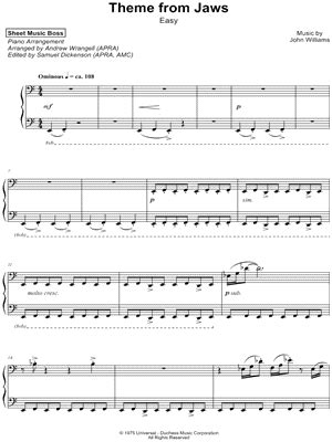 "Theme from Jaws" Sheet Music - 15 Arrangements Available Instantly - Musicnotes