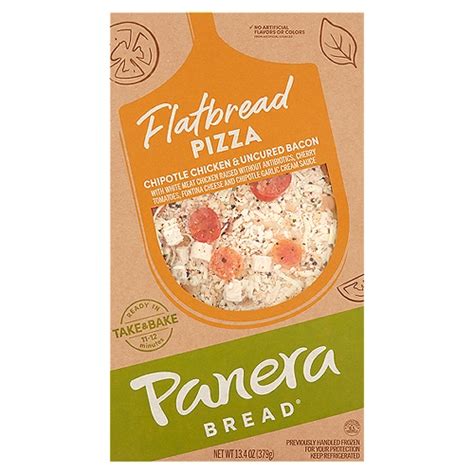 Panera Bread Chipotle Chicken & Uncured Bacon Flatbread Pizza, 13.4 oz