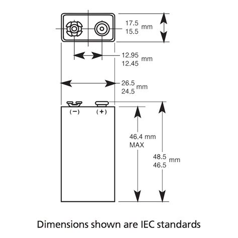 9 Volt Battery Dimensions - Weepil Blog