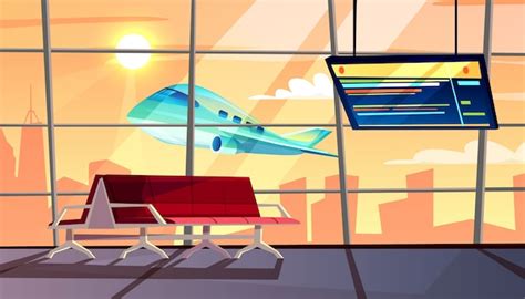 Airport Cartoon Background