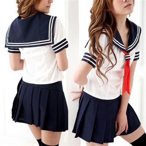 Cosplay Japanese School Girl Students Sailor Uniform Anime Fancy Dress Costume | Roupas ...