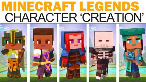 Minecraft Legends Character 'Creation' (All Heroes, Customization Options, Mounts, Store, More ...