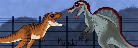 Tyrannosaurus Rex vs Spinosaurus by rainbowarmas | Dilophosaurus ...