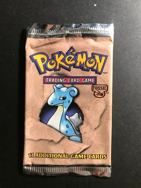 Vintage 1999 Pokemon Trading Card Fossil Set Booster Pack | Etsy