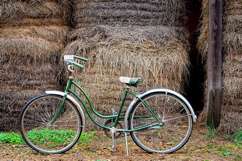 Vintage Green Schwinn Bike Photograph by Don Beard - Fine Art America