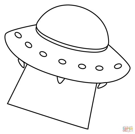 Flying Saucer Emoji coloring page | Free Printable Coloring Pages