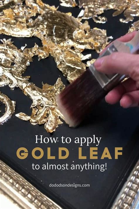 How To Apply Gold Leaf To Almost... Anything! [Video] [Video] | Gold ...