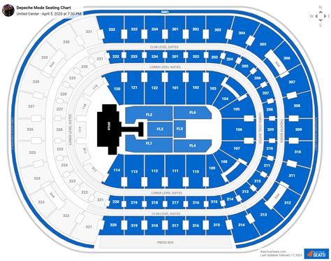 United Center Concert Seating Chart - RateYourSeats.com