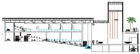 Multiplex Theater Architecture Design and Elevation dwg file - Cadbull