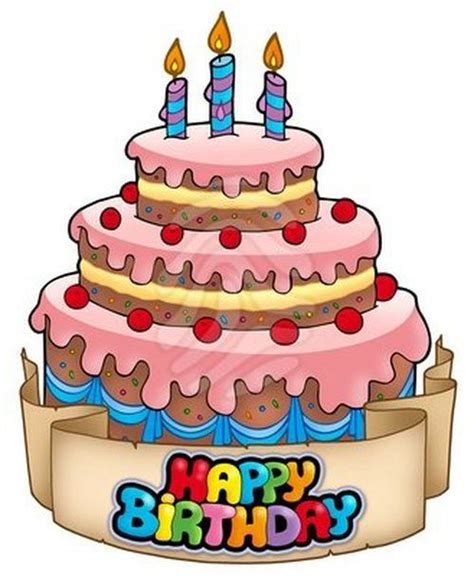 Happy Birthday Cake Animated | Happy Birthday Cake Idea | Birthday cake clip art, Cartoon ...