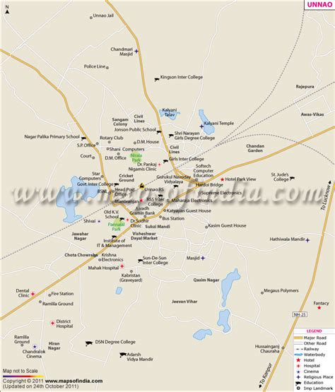 Unnao City Map