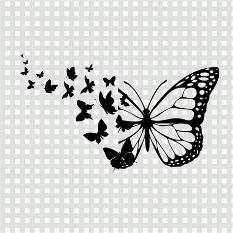 Butterfly SVG Butterfly Swarm Silhouette Butterflies Cut - Etsy Ireland