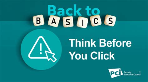 Back-to-Basics: Think Before You Click