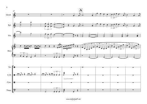 Star Wars Theme: Sheet Music for Percussion / Orff ensemble